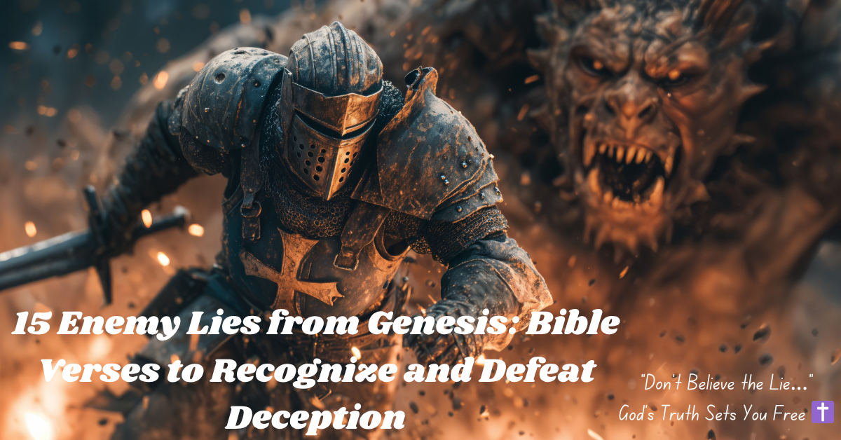enemy lies from genesis bible verses about deception and truth