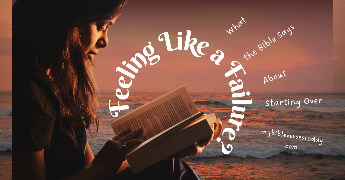 Open Bible with sunlight — Bible verses for starting over after failure