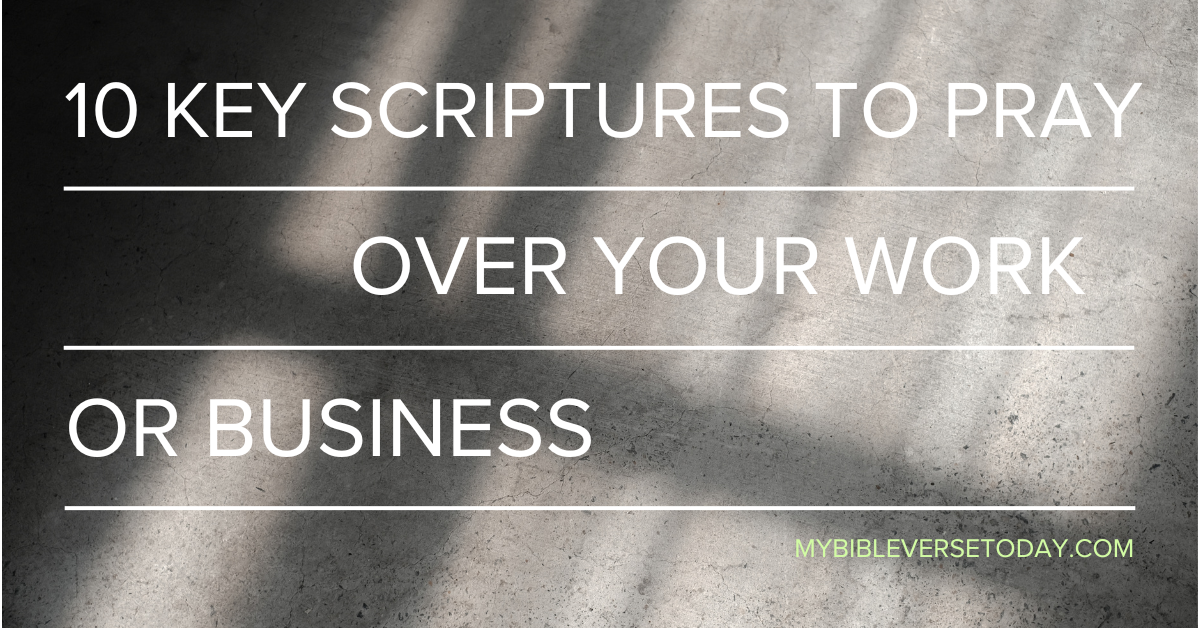 Open Bible beside a laptop and notebook, representing Bible verses for work and prayer over your job or business