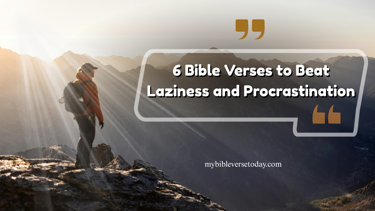 Person reading Bible to overcome laziness and procrastination with God's guidance