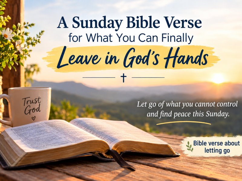Bible verse about letting go