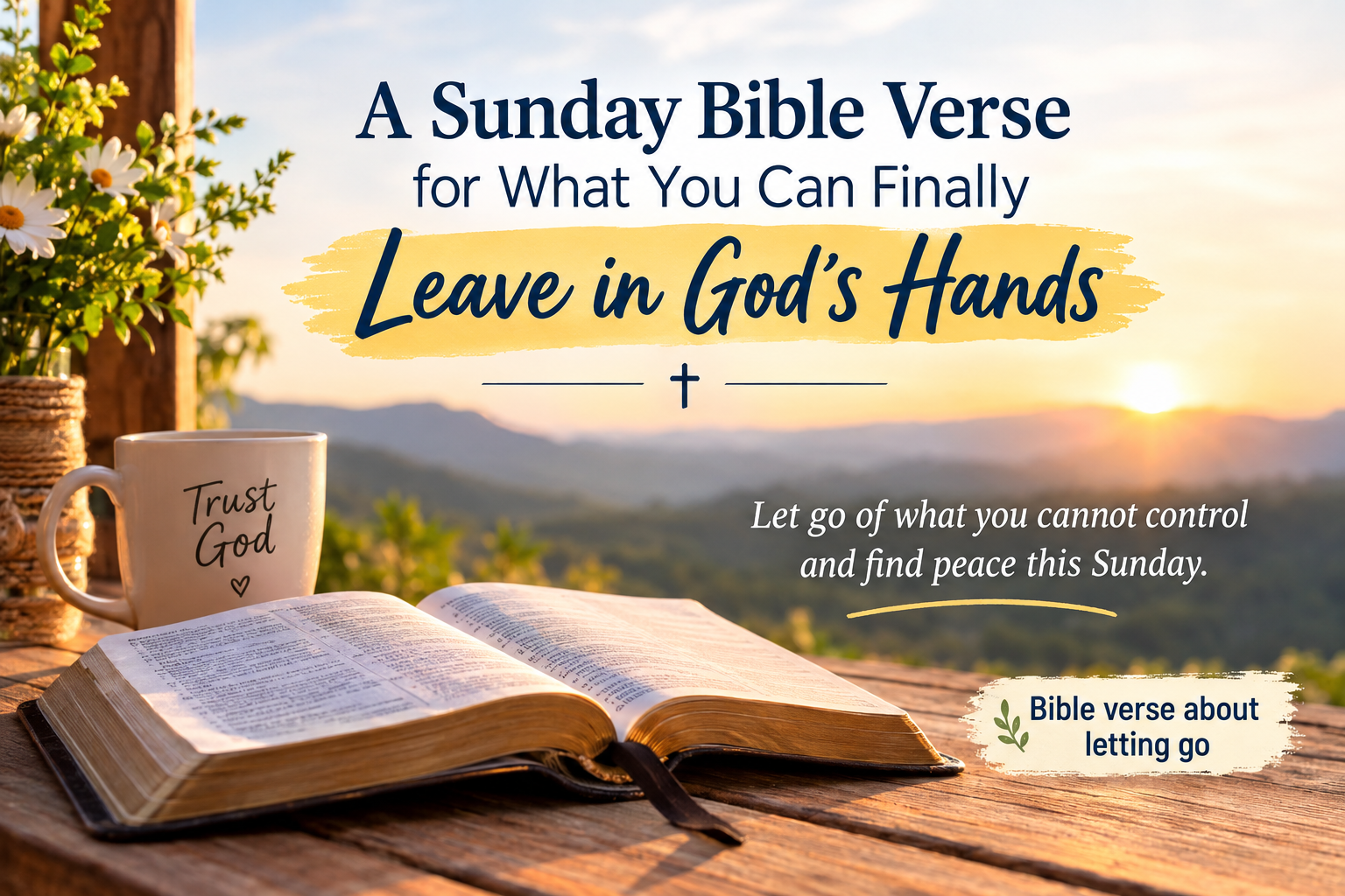 Bible verse about letting go
